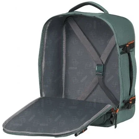 American Tourister Mochila Take2cabin S/M para Portátil 15.6", Maleta de Cabina 26.5L Bajo Asiento, Verde Oscuro, Hecha con PET Reciclado, Ref. 159226-1257